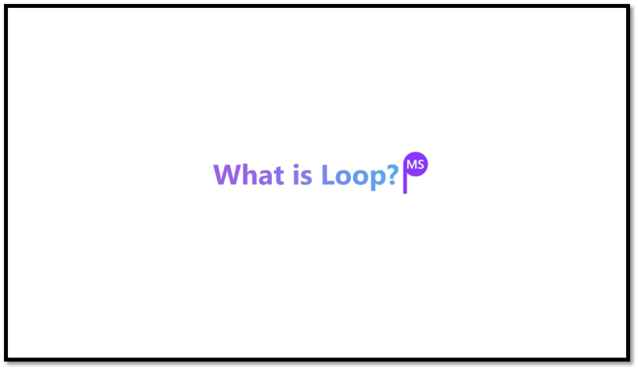 Video thumbnail displaying text that says What is Loop?
